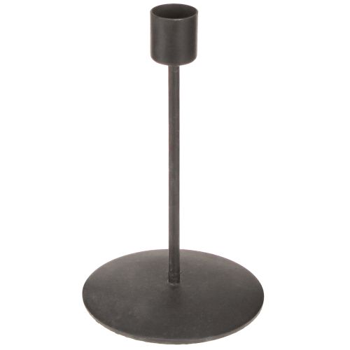 Product Candlestick metal candle holder antique brown H16cm 2pcs