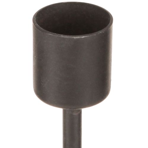 Product Candlestick metal candle holder antique brown H16cm 2pcs