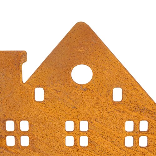 Candlestick Christmas lights Decoration Houses Rust 52×12cm | Floristik24.co.uk