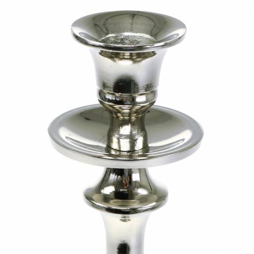 Product Candlestick silver H35cm