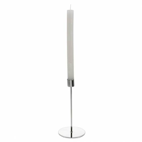Floristik24 Candlestick Ø5cm H11cm silver 4pcs
