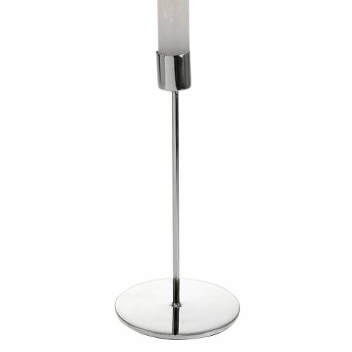 Floristik24 Candlestick Ø5cm H11cm silver 4pcs