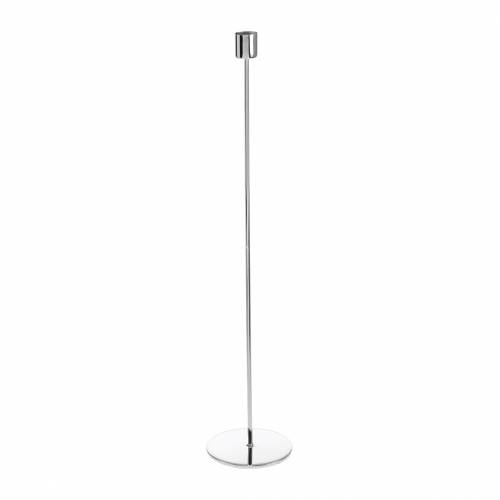 Floristik24 Metal candlestick set for candles silver Ø2.2cm H31cm 2pcs