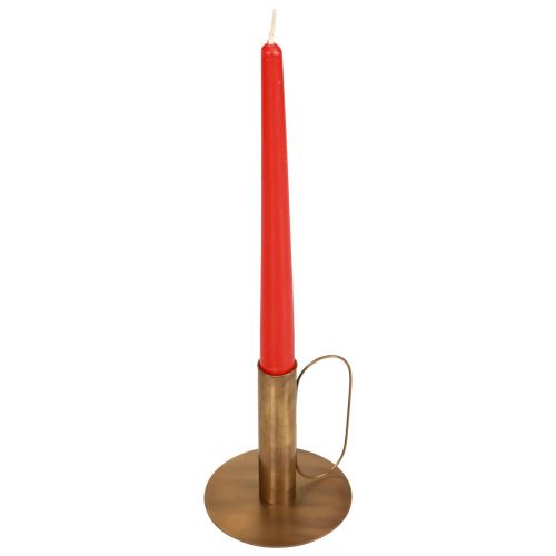 Product Candlestick metal candlestick brass look Ø8.5cm
