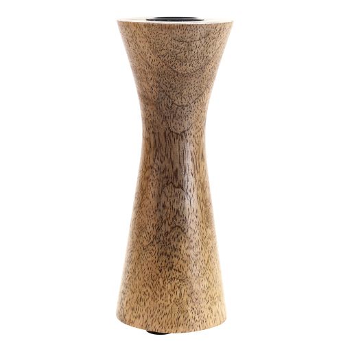 Product Candlestick Modern Candle Holder Wood Natural Ø6cm H16cm