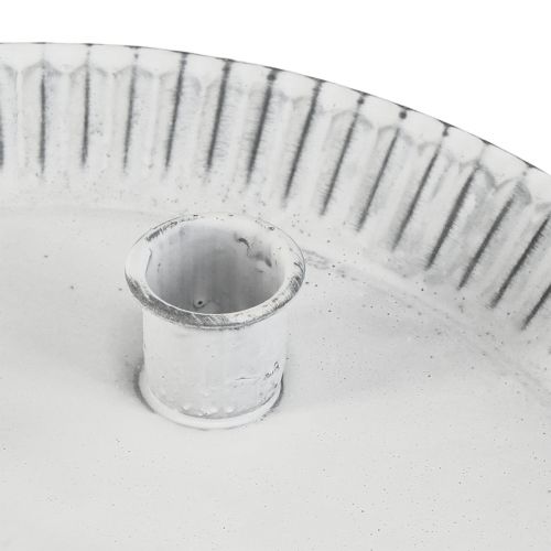 Product Candle plate cake tin with 4 candle holders white Ø25cm