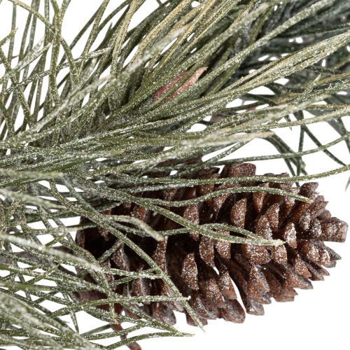 Artificial Pine Garland with Cones, 180cm, Green and Brown, Indoor Use | Floristik24.co.uk