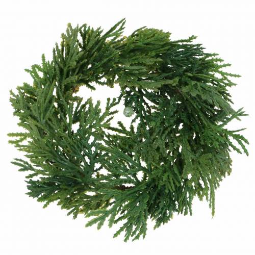 Floristik24 Artificial pine wreath Ø16cm green