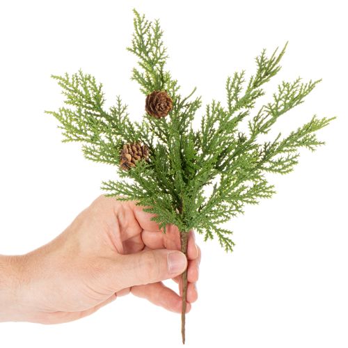 Artificial Pine Branches with Pinecones, 28cm, Set of 6 | Floristik24.co.uk