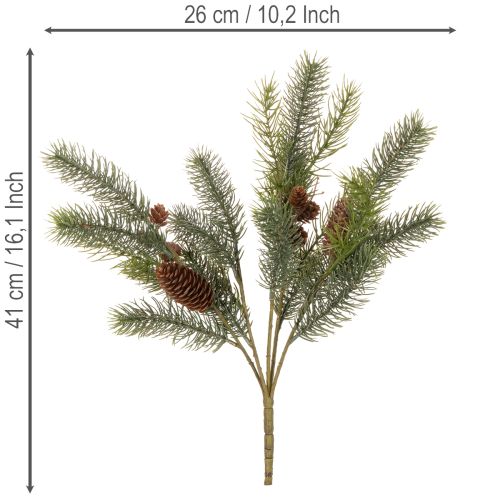Artificial Pine Branch with Cones 41cm – Christmas Decoration | Floristik24.co.uk