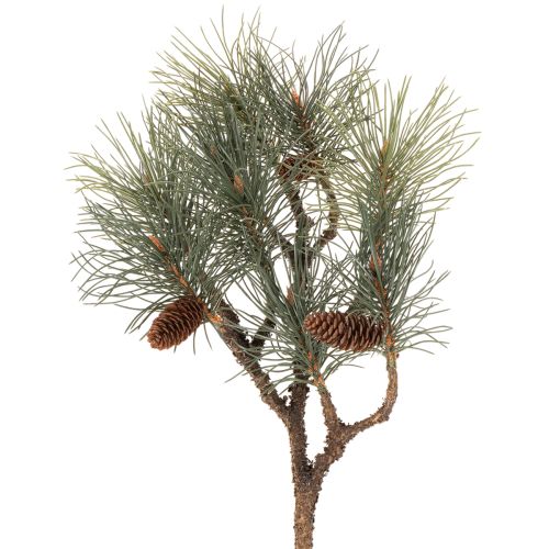 Artificial Pine Branch with Cones 93cm – Green buy online | Floristik24.co.uk
