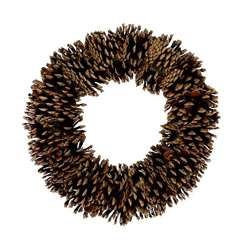 Pine cone wreath round flat Ø30cm