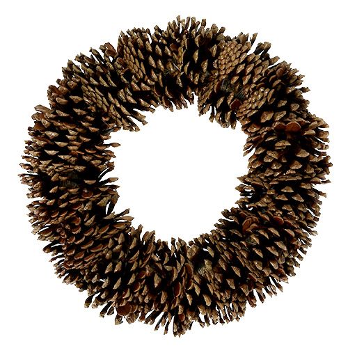 Pine cone wreath round Ø27cm