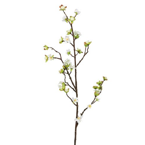 Floristik24 Cherry blossom branch white 95cm