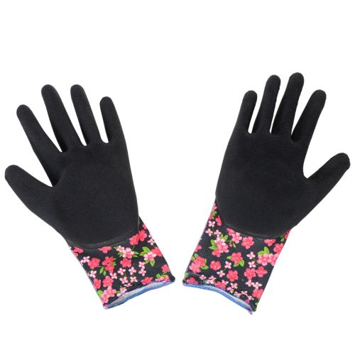 Product Kixx Garden Gloves Strawberry Motif White Red Size 8 Kixx Garden Gloves Flowers Black Size 8
