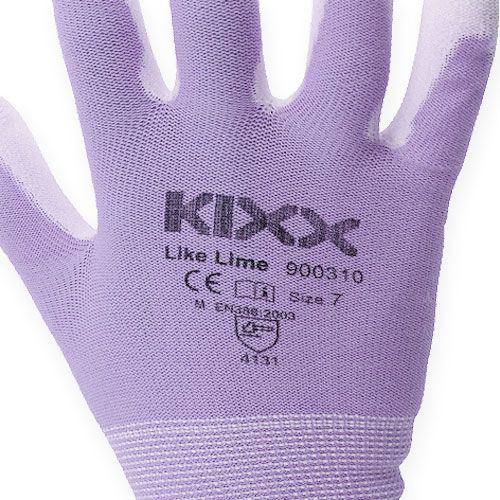 Floristik24 Kixx garden gloves size 7 white, lilac