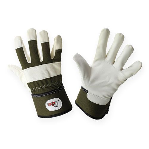 Kixx children&#39;s gloves size 6 green, white
