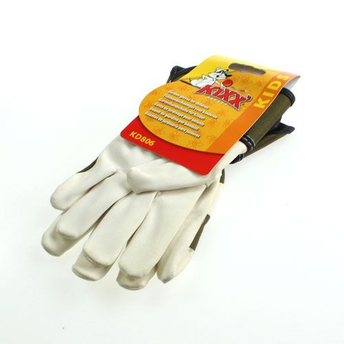 Product Kixx children's gloves size 6 green, white