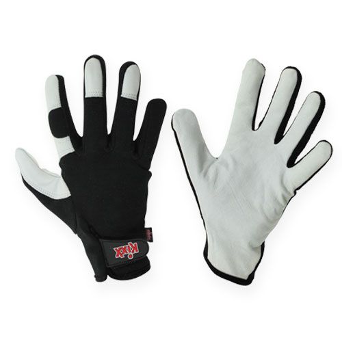 Kixx Lycra Gloves Size 10 Black, Light Grey