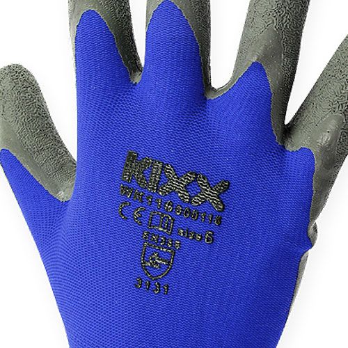 Product Kixx nylon garden gloves size 8 blue, black