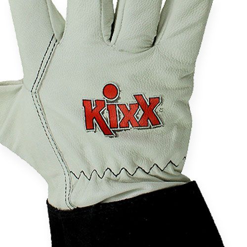Product Kixx rose gloves size 9 black, white