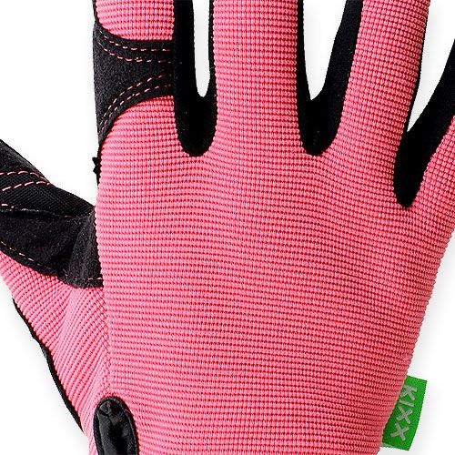Floristik24 Kixx synthetic gloves size 8 pink, black