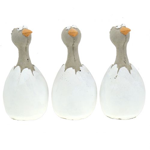 Floristik24 Decoration figure chick in egg H16,5cm 3pcs