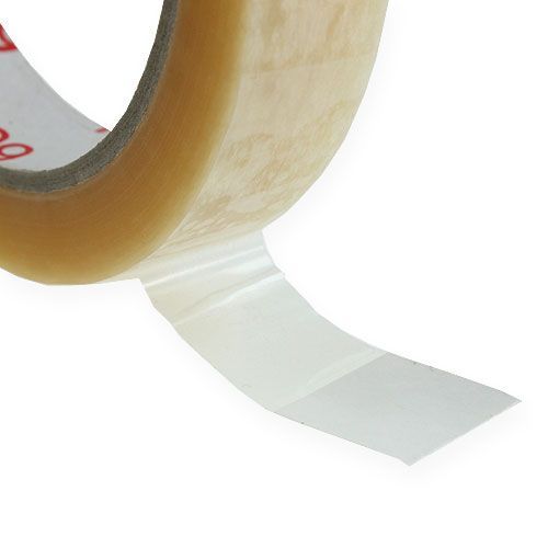Adhesive tape 19mm x 66m PVC neutral 8pcs
