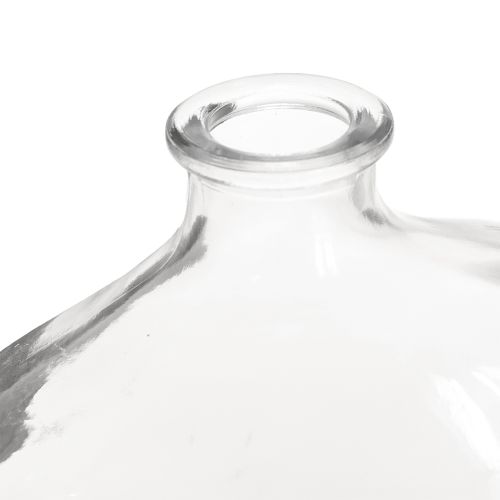 Product Small glass vase, modern mini vase, clear glass 11×6×10cm