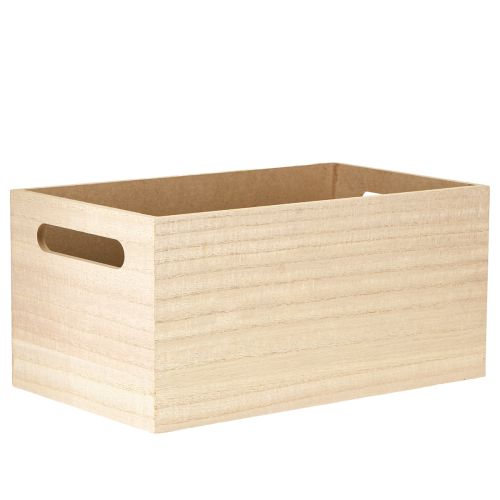 Product Small Wooden Box Flowers and Butterflies Wood 30×18cm