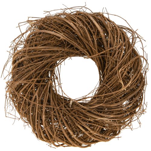 Product Small wreath made of twigs, decorative wreath made of natural elm, Ø25cm