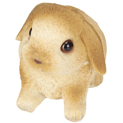 Small Easter Bunny Decoration Bunny Polyresin 9×6×6.5cm 3pcs