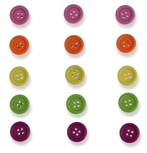 Floristik24 Decorative buttons colored Ø2cm 75pcs