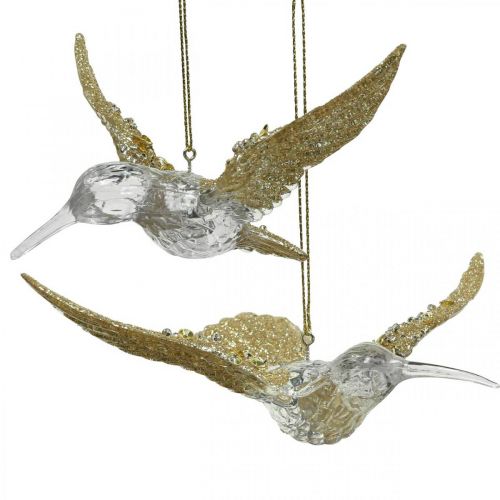 Floristik24 Christmas tree ornaments bird hummingbird pendant 11.5/14cm set of 2