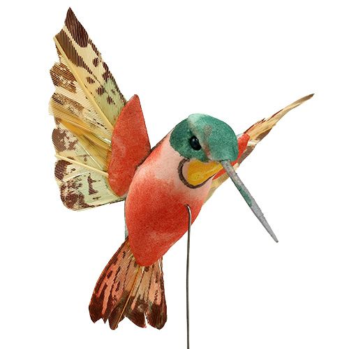 Floristik24 Hummingbird with wire 5.5cm L22cm assorted 12pcs