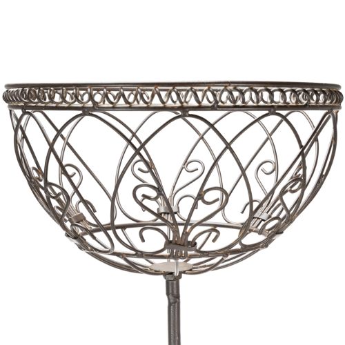 Product Metal garden basket, vintage style decorative item for stylish outdoor use, 95cm