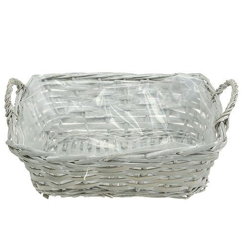 Product Square basket gray 29cm x 23cm H10cm 1p