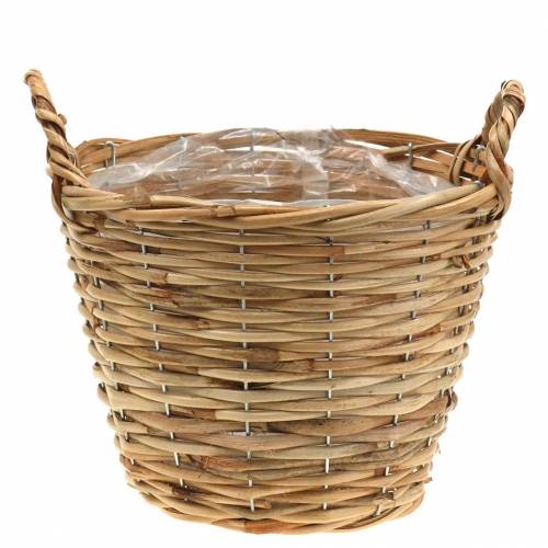 Floristik24 Basket wicker basket with handles Ø30cm height 22cm for planting