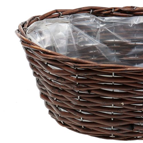 Product Oval basket for planting natural 34cm