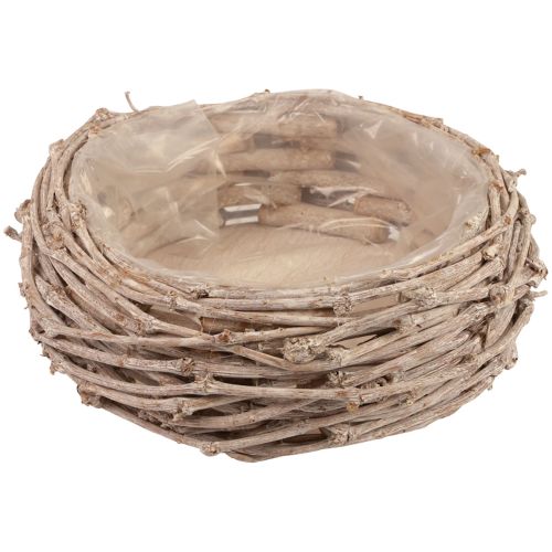 Floristik24 Wicker basket plant basket washed white Ø25cm H11cm