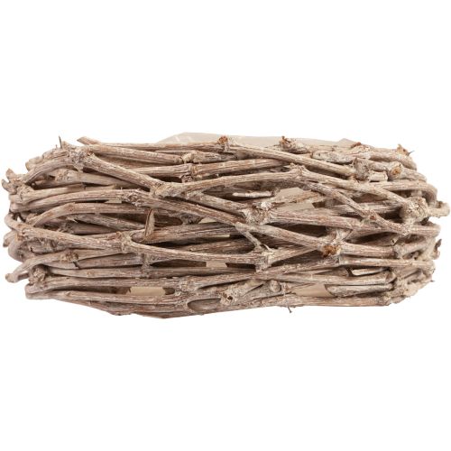 Floristik24 Wicker basket plant basket washed white Ø25cm H11cm