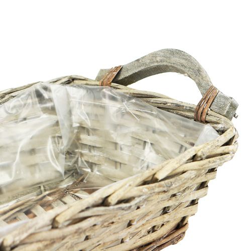 Product Raffia basket square nature 27cm x 19cm