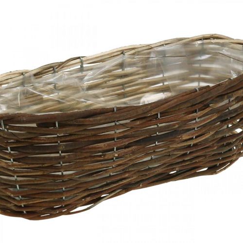 Product Basket for planting, floral decorations, natural wood basket L35cm 11.5cm