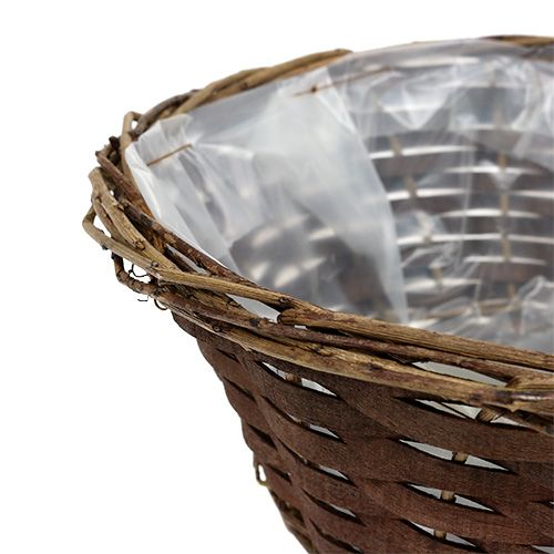 Floristik24 Basket bowl around Ø40cm H14.5cm unpeeled