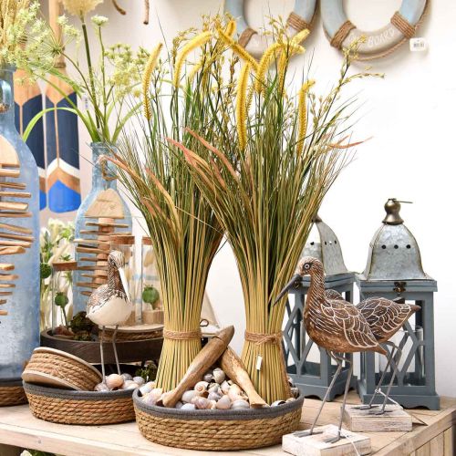 Product Basket tray round, natural plant bowl, decorative tray braided nature Ø33/30/25cm H8/7cm set of 3