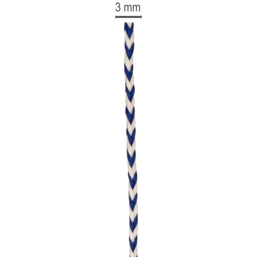 Striped gift ribbon/cord for creative decoration, 3mm thick, 20m long | Floristik24.co.uk