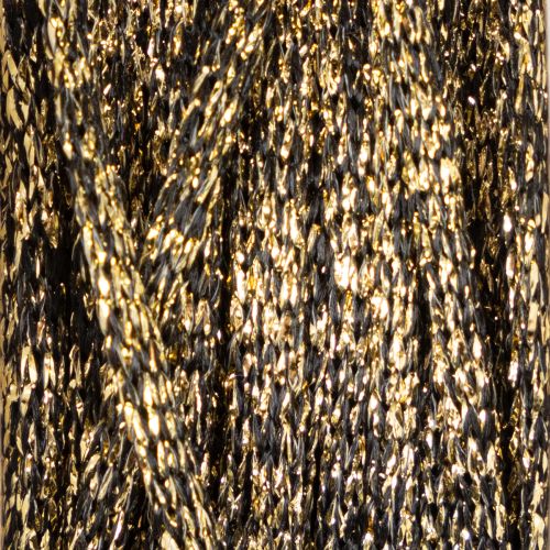 Shiny Black and Gold Cord for Gift Wrapping and Decoration, 3mm x 20m, Polyester | Floristik24.co.uk