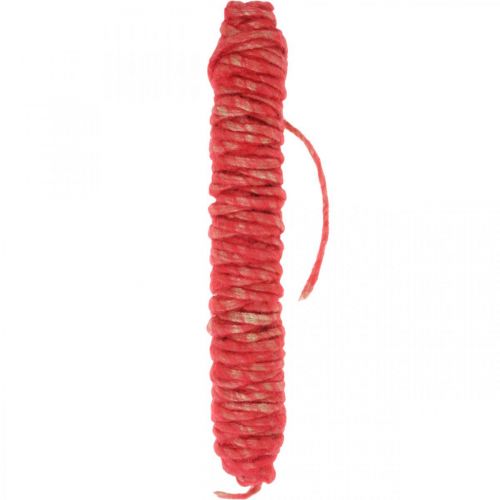 Floristik24 Felt cord vintage cord for crafting red 30m