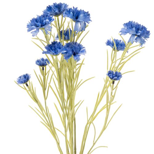 Floristik24 Cornflower artificial flower for elegant living room design, summer decoration, 68cm, 4 pieces