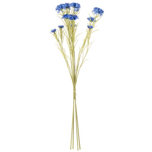 Product Cornflower artificial flower for elegant living room design, summer decoration, 68cm, 4 pieces
